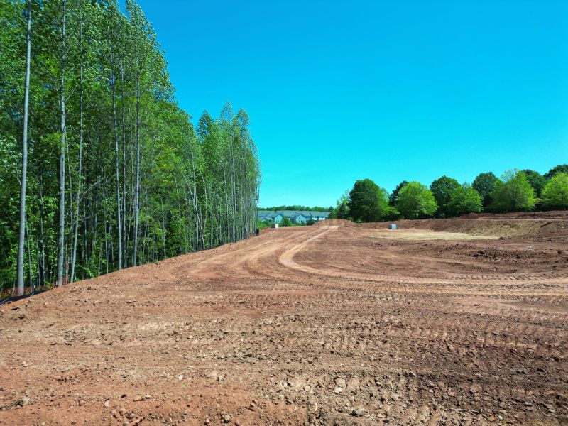 Cleared land ready for development